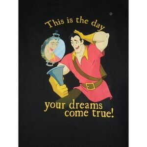 Disney Gaston Men's T-Shirt This is the Day Your Dreams Come True! Vintage XL